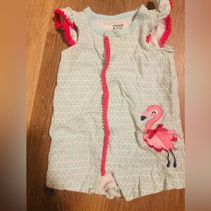 Baby girl Flamingo Romper